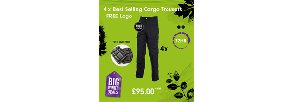 4 x Best Selling Cargo Trousers