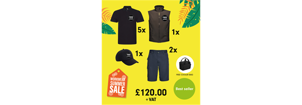 Essential Summer Workwear Package Two + FREE logo