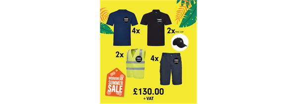 Ultimate Summer Workwear Package + FREE Logo