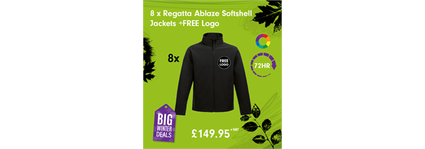 8 x Regatta Ablaze Softshell Jackets