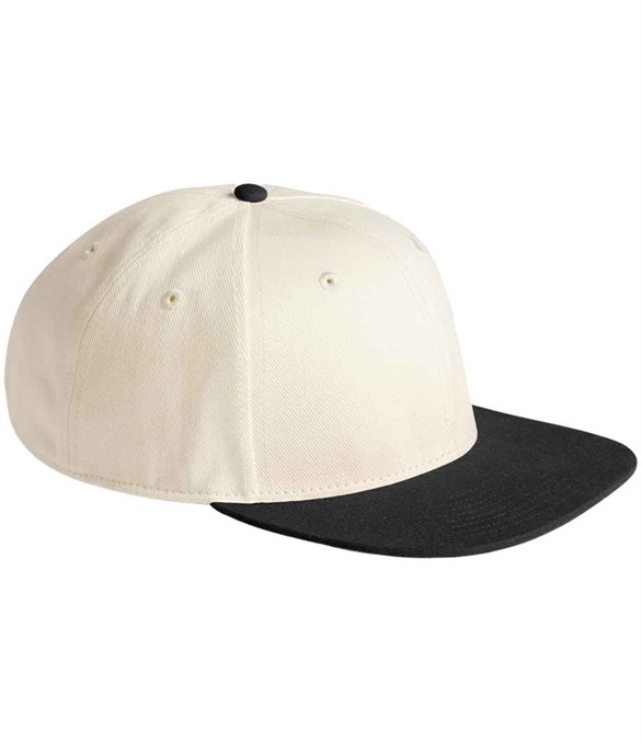 Beechfield Contrast Flat Peak 6 Panel Cap