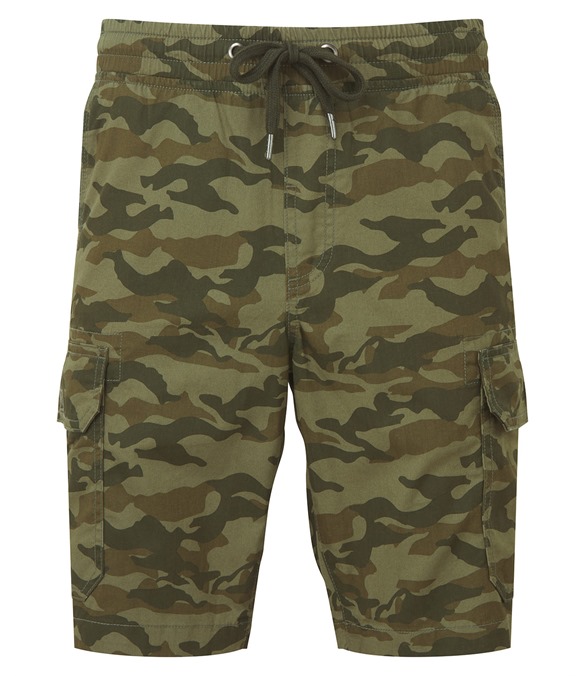 Men?s camo cargo utility shorts