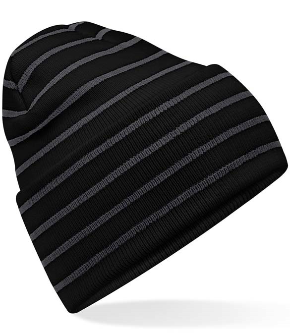 Beechfield Original Deep Cuffed Striped Beanie