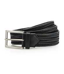 Leather braid belt