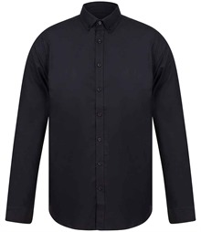 Henbury Modern Long Sleeve Slim Fit Oxford Shirt