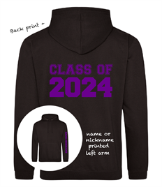 ADULT LEAVERS HOODIE (Back print & name or nickname printed left arm)