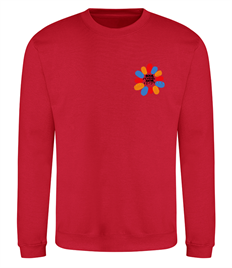 Sweatshirt - left breast embroidered school logo - ADULTS