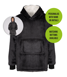 Personalised kids oversized cosy sherpa hoodie