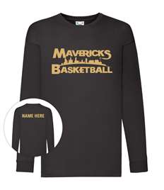 Mersey Mavericks Kids Personalised Long Sleeve Value T-Shirt