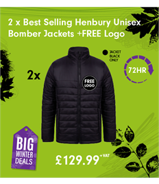 2 x Best Selling Henbury Unisex Bomber Jackets