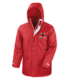 Parka Jacket - left breast embroidered school logo - ADULTS 
