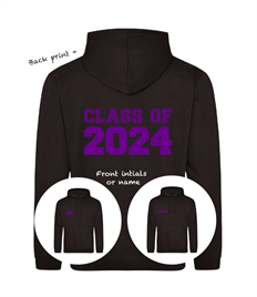 KIDS LEAVERS HOODIE (Back print & name or initials printed right breast)