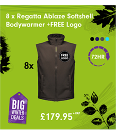 8 x Regatta Ablaze Softshell Bodywarmer