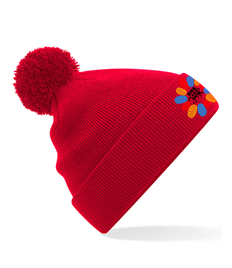 Bobble beanie - embroidered school badge - KIDS