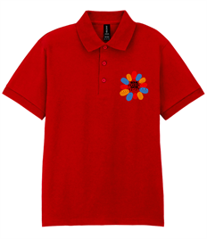 Polo shirt - left breast embroidered school logo - ADULTS