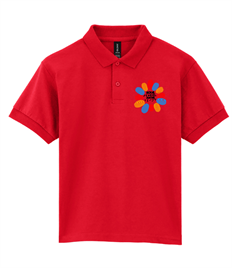 Polo shirt - left breast embroidered school logo - KIDS