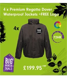 4 x Premium Regatta Dover Jackets (Waterproof)